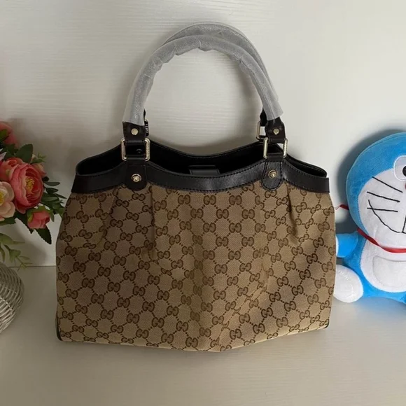 Sukey Medium GG canvas tote hand bag